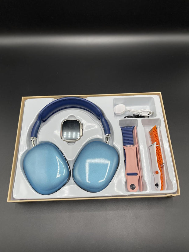 Blue Wireless Headphone with Long-Lasting Battery & Comfortable Design