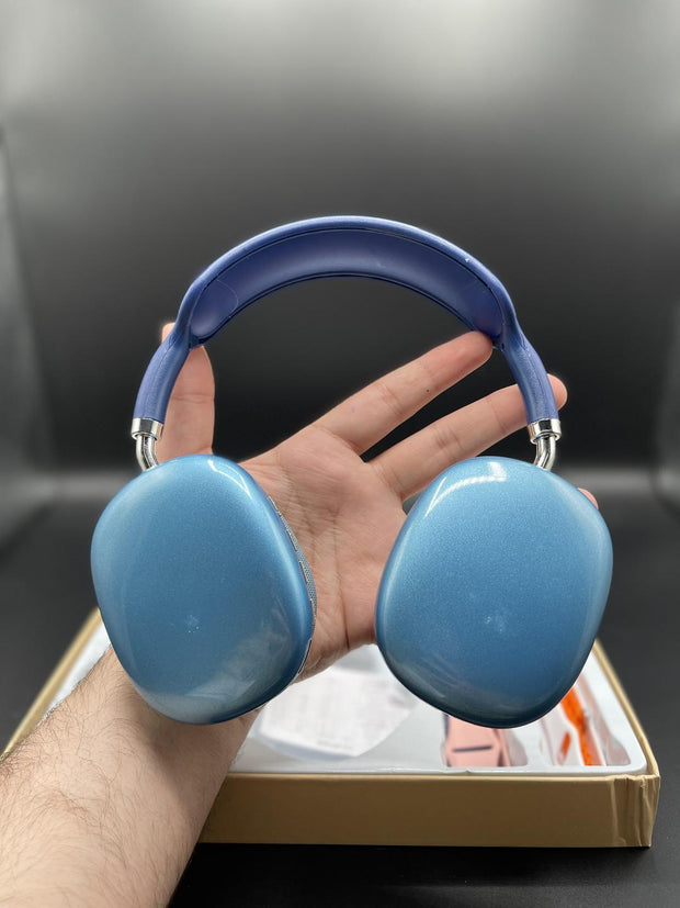 Blue Wireless Headphone with Long-Lasting Battery & Comfortable Design