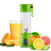 6 Blades Electric Blender Mini Portable Juicer Usb Rechargeable 380ml (random Color)