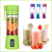 6 Blades Electric Blender Mini Portable Juicer Usb Rechargeable 380ml (random Color)