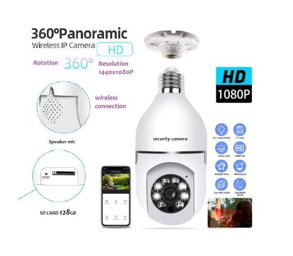 Cctv – 1080p Full Hd Cctv Camera -cctv Camera Wifi – Wifi Smart Camera – Wifi Camera -home Security Camera – Smart Camera Wifi – Cctv Wifi – Wifi Camera Bulb Socket – Security Camera For Home Wifi – Camera Cctv – Security Camera – Security Camera For Home