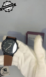 Stylish Unisex Brown Rubber Watch