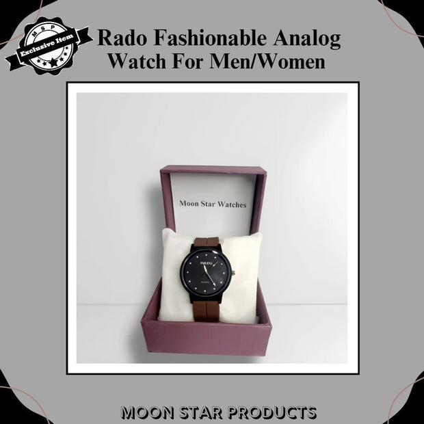 Stylish Unisex Brown Rubber Watch