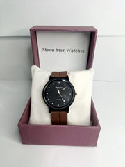 Stylish Unisex Brown Rubber Watch